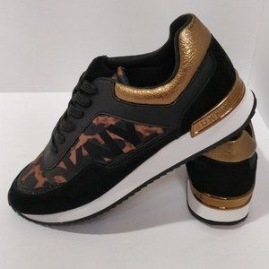 "DKNY" Black/Orange Sneakers